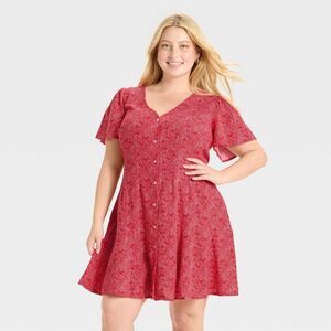 Elegant Red Women's Dress